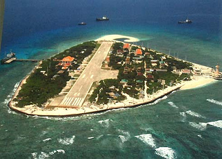 one of the disputed Spratly Islands