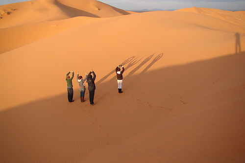 Saharan Desert Sand Dunes