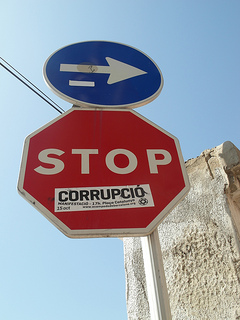 Anti-corruption Stop Sign